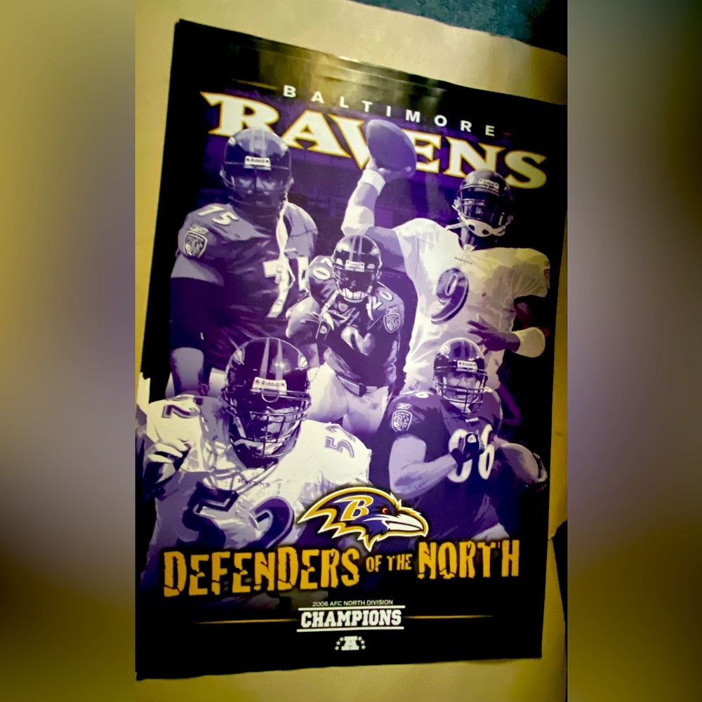 BALTIMORE RAVENS DEFENDERS OF THE  NORTH 2006 AFC CHAMPIONS